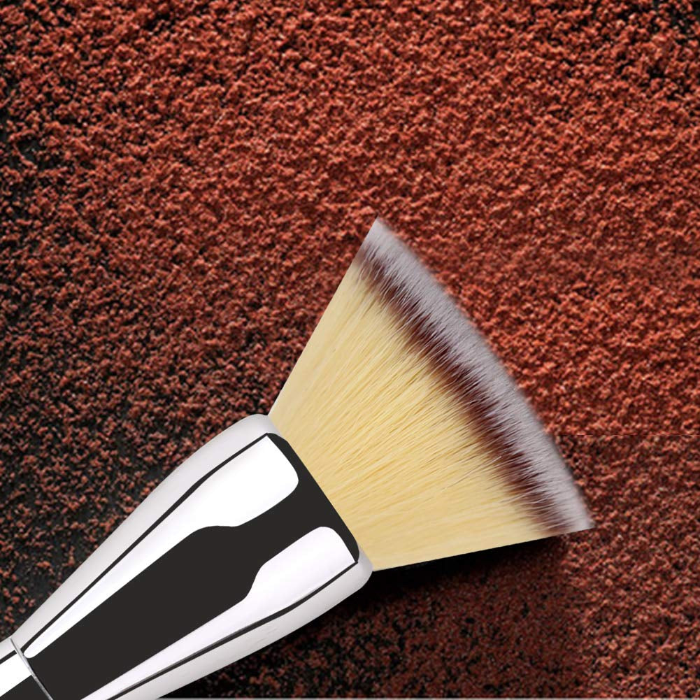 Flat Top Foundation Brush, Large Powder Brush Premium Durable Kabuki Makeup Brush Perfect for Blending Liquid,Cream and Flawless Powder,Buffing, Blending,Concealer